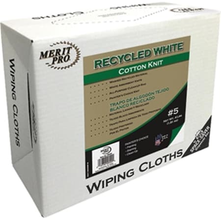 Intex 99550 Recycled White Cotton Knit Wiping Cloth 019736995504